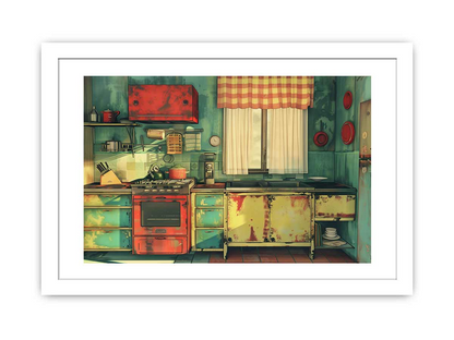 Vintage Kitchen Framed Print - Classic Culinary Decor for Your Home - BEYRUN