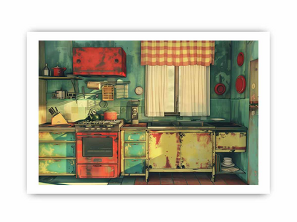 Vintage Kitchen Framed Print - Classic Culinary Decor for Your Home - BEYRUN