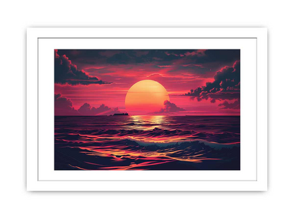 Sunrise Framed Print – Premium-Quality, Ready-to-Hang Art with Radiata Pine Wood Frame - BEYRUN