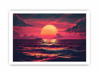 Sunrise Framed Print – Premium-Quality, Ready-to-Hang Art with Radiata Pine Wood Frame - BEYRUN