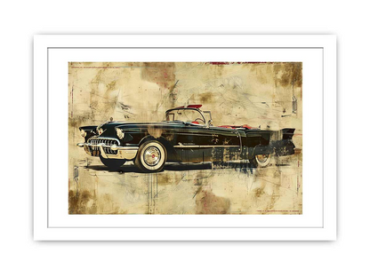 Vintage Car Framed Print - High-Quality, Ready-to-Hang Art - BEYRUN