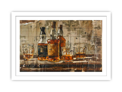 Vintage Whiskey Framed Print - High-Quality Wall Art for Whiskey Enthusiasts - BEYRUN