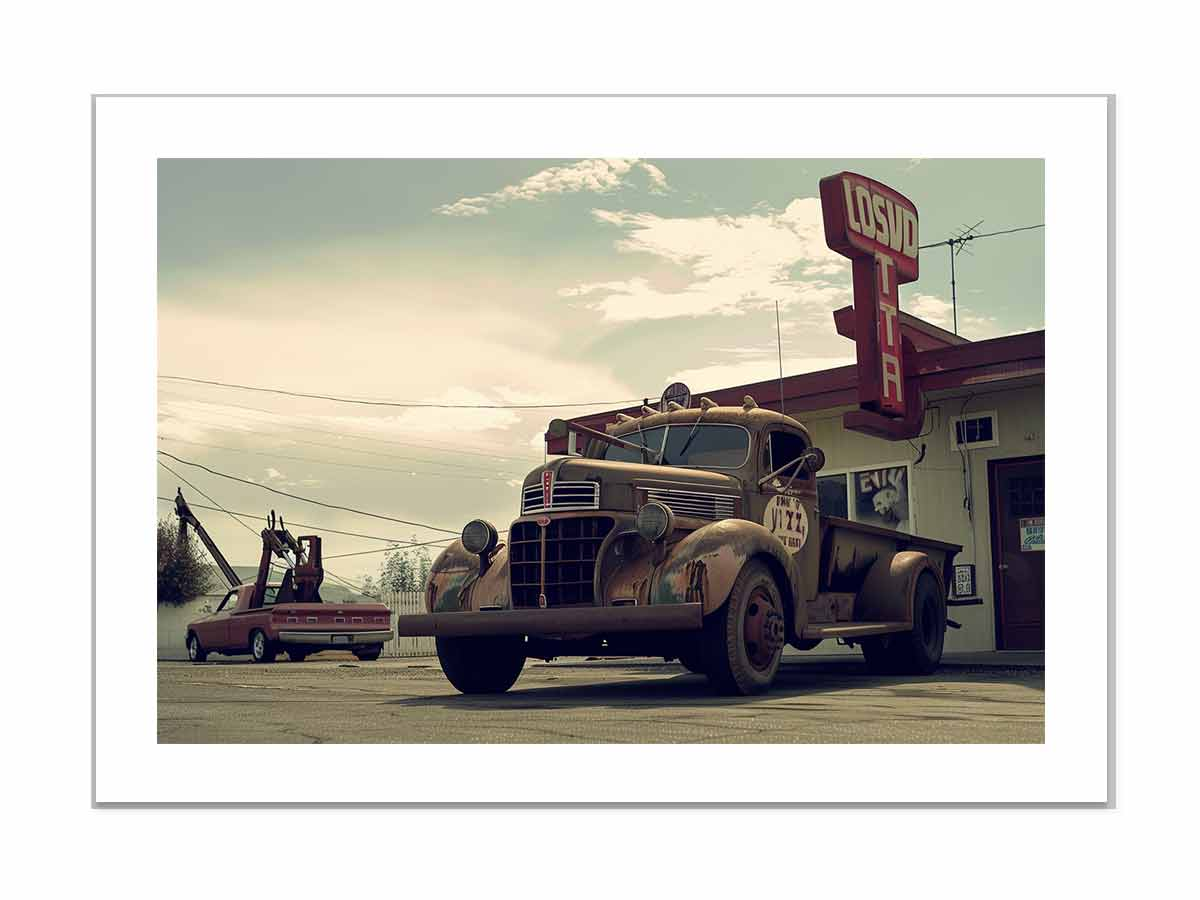 Vintage Truck Framed Print - Classic Decor for Your Home | High-Quality Wall Art - BEYRUN