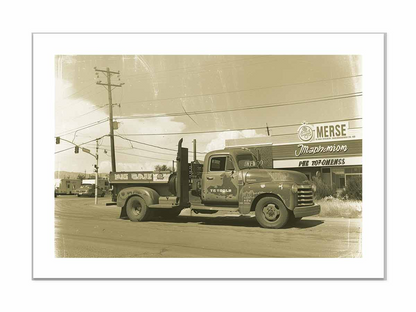 Vintage Truck Framed Print - High-Quality Paper & Radiata Pine Wood Frame | Ready to Hang - BEYRUN