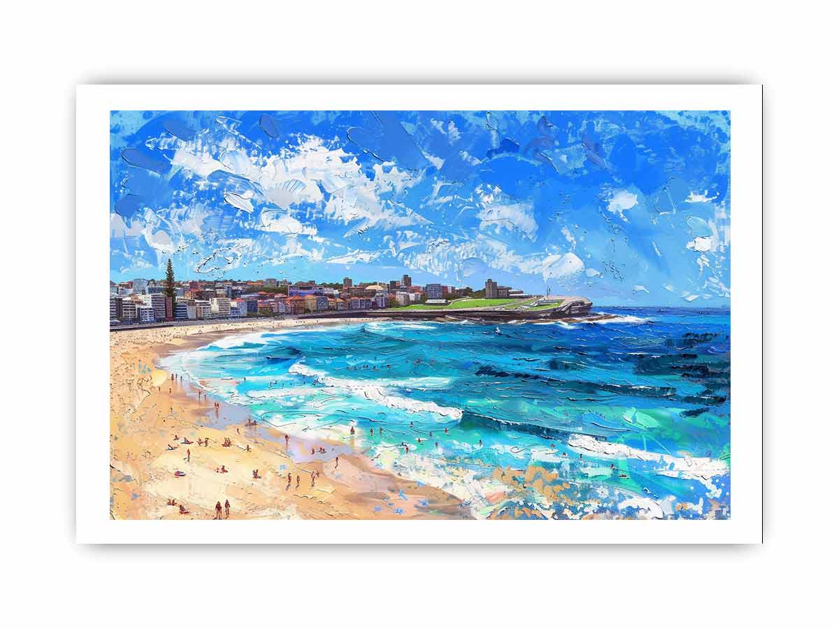 Bondi Beach Art Framed Print - High-Resolution Photography | Premium Pine Wood Frame | Ready to Hang - BEYRUN