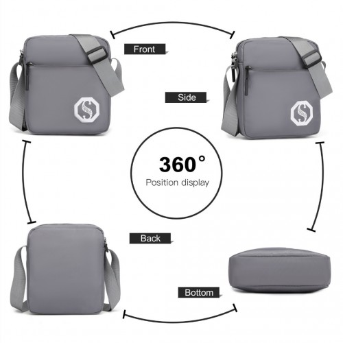 Kono Lightweight & Glow-in-the-Dark 3-Piece Laptop Backpack Set - Grey | Stylish & Practical - BEYRUN