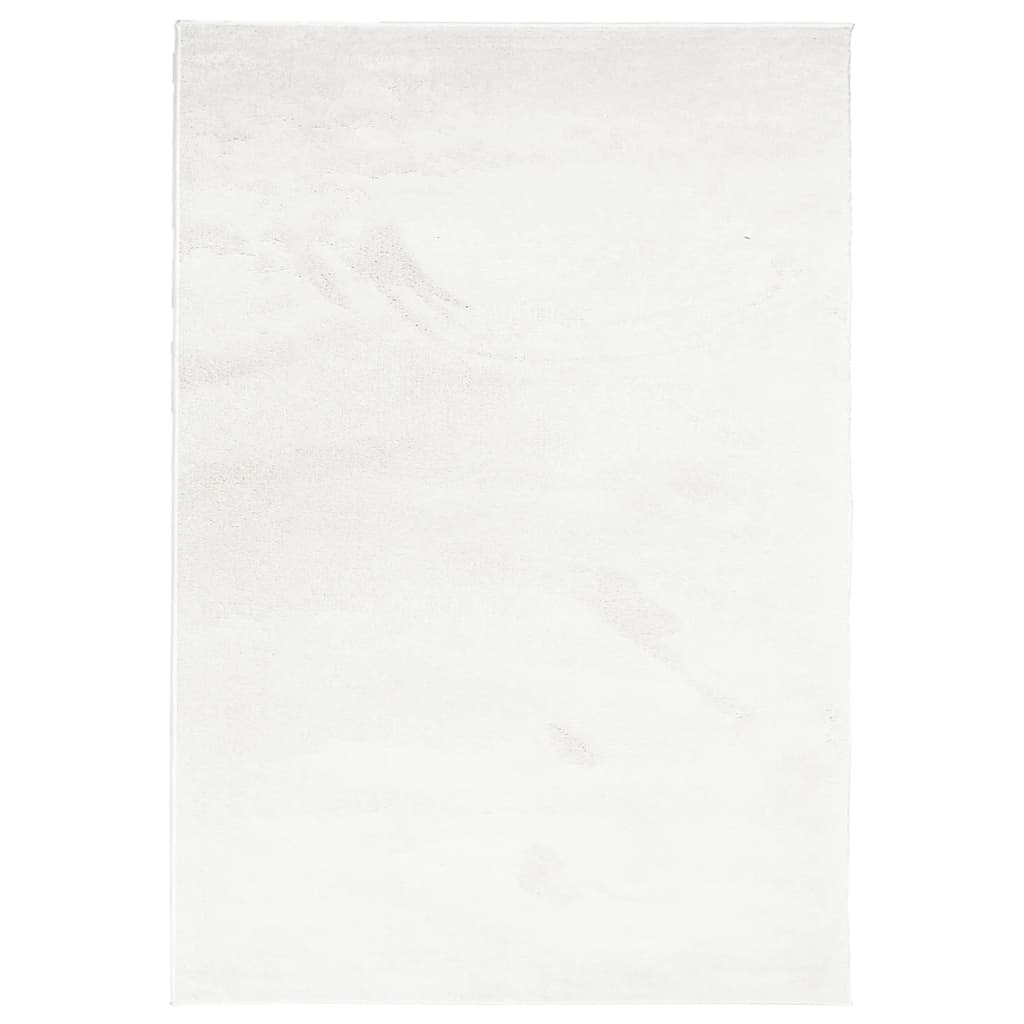 vidaXL OVIEDO Short Pile Rug in Cream | Super Soft, Durable & Easy to Clean | 200x280 cm - BEYRUN