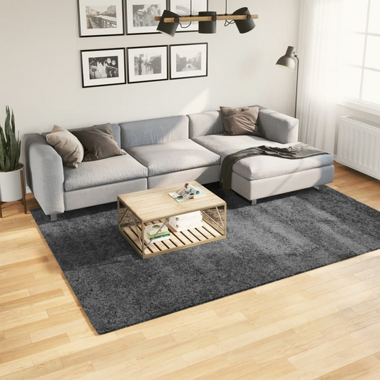 vidaXL OVIEDO Short Pile Anthracite Rug - Luxurious, Durable & Easy to Clean - 200x280 cm - BEYRUN