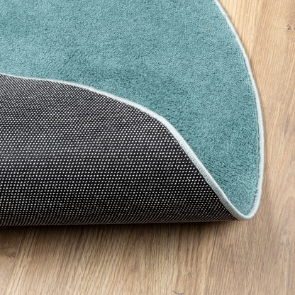 vidaXL OVIEDO Green Round Rug - Cozy & Modern Short Pile Rug - Ø 240 cm - Premium Polyester, Soft Texture, Large Living Spaces - BEYRUN