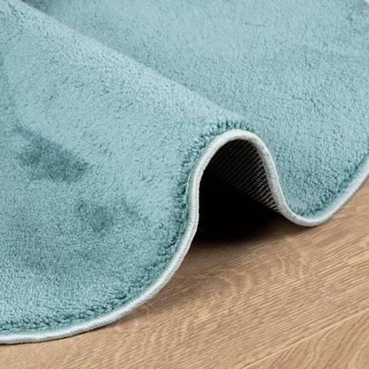 vidaXL OVIEDO Green Short Pile Rug - 200 cm Diameter, Super Soft Polyester, OEKO-TEX Certified - Perfect for Any Room - BEYRUN