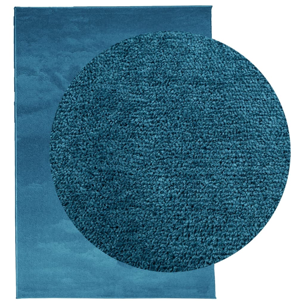 vidaXL OVIEDO Short Pile Rug - Turquoise, 160x230 cm | Super Soft and Durable for Any Room - BEYRUN