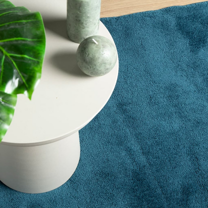 vidaXL OVIEDO Short Pile Rug - Turquoise, 160x230 cm | Super Soft and Durable for Any Room - BEYRUN