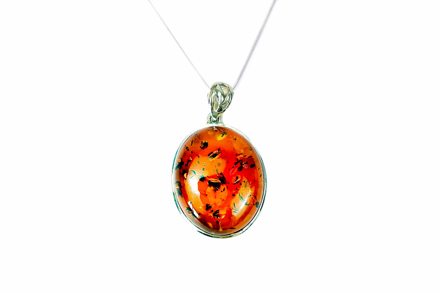 Timeless Oval Amber Necklace