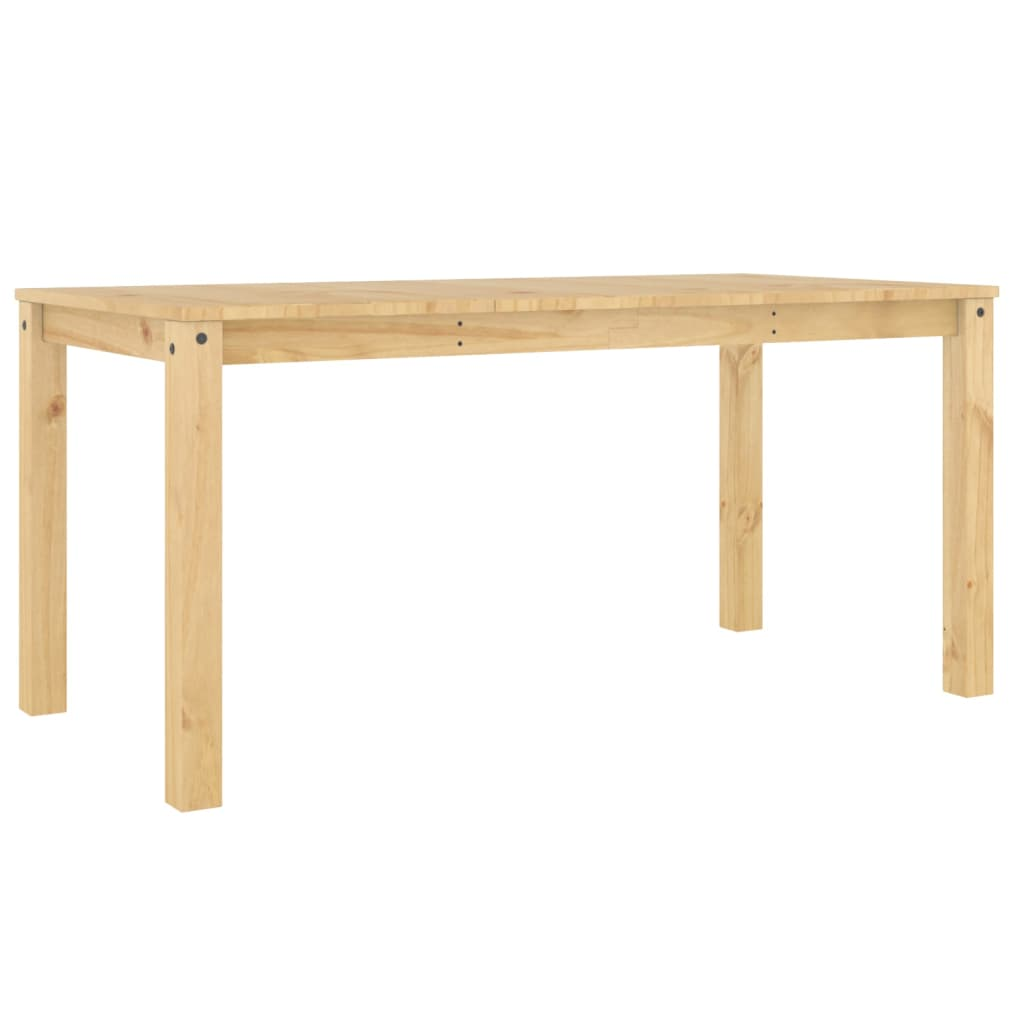 vidaXL Panama Dining Table | Solid Pine Wood | Elegant Minimalist Design | 160x80x75 cm - BEYRUN