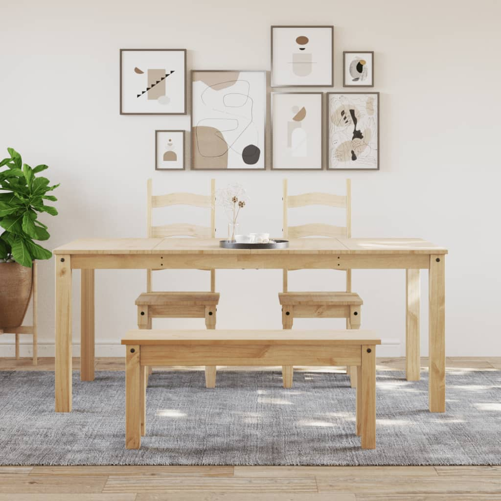 vidaXL Panama Dining Table - 180x90x75 cm | Solid Pine Wood | Minimalist & Elegant Design - BEYRUN