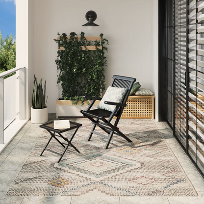 vidaXL ARBIZU Vintage Design Rug - Indoor/Outdoor, 200x280 cm, Multicolor, UV/Waterproof, Underfloor Heating Compatible - BEYRUN