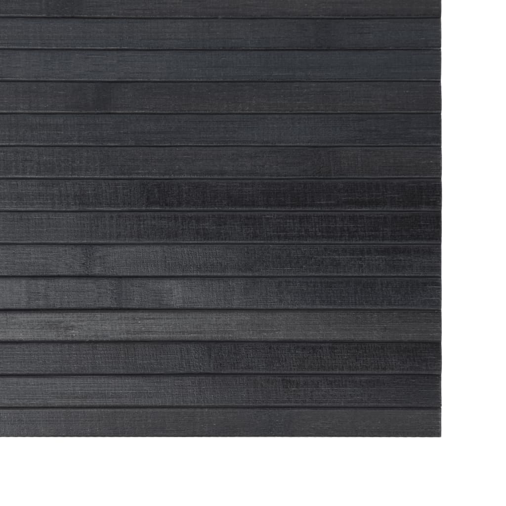 vidaXL Grey Bamboo Rug - Modern, Durable & Eco-Friendly 100x500 cm | Elegant Rectangular Floor Covering - BEYRUN