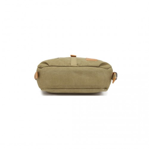 Kono Khaki Casual Canvas Dual-Use Bag - Versatile Shoulder Bag & Backpack with Large Capacity - BEYRUN