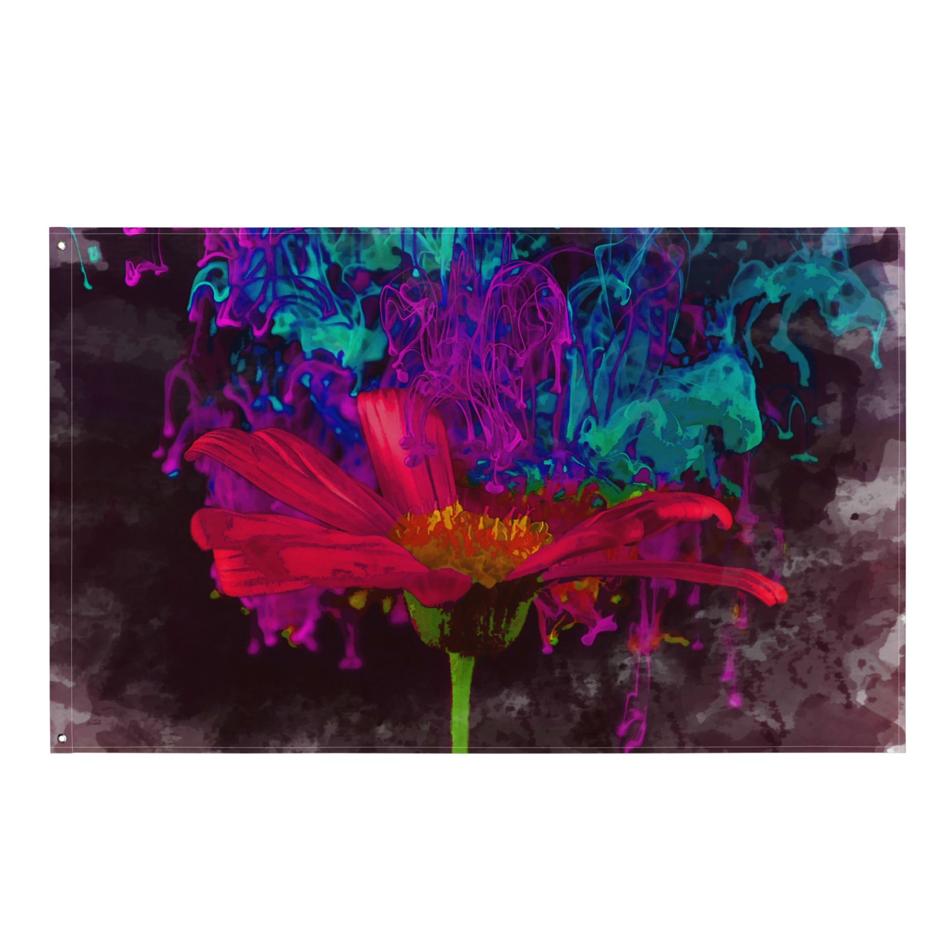 Modern Art Abstract Flower Painting Flag Tapestry - Beautiful and Versatile Home Decor - BEYRUN