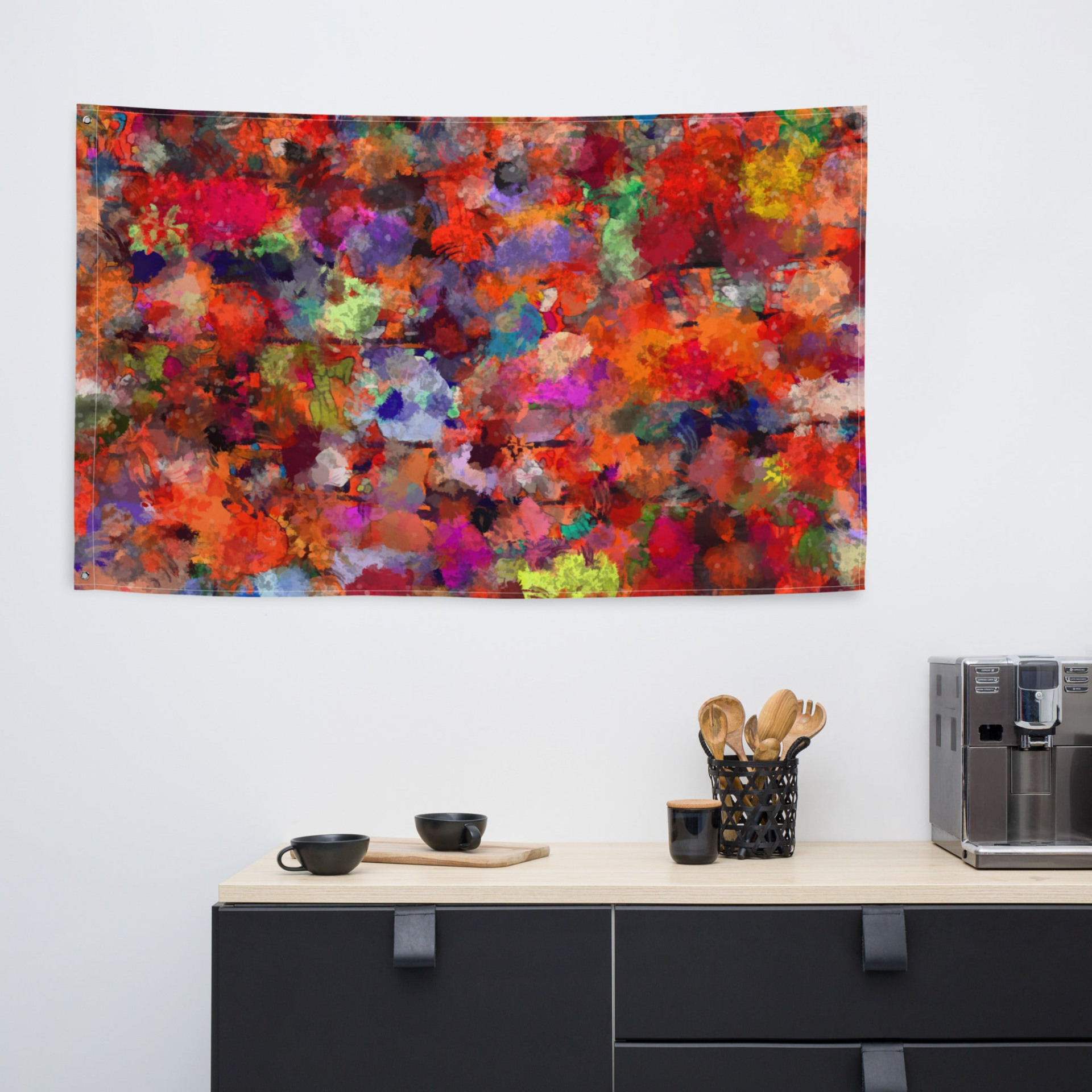 Modern Abstract Art Painting Flag Tapestry - Versatile, Durable & Eye-Catching Home Decor - BEYRUN