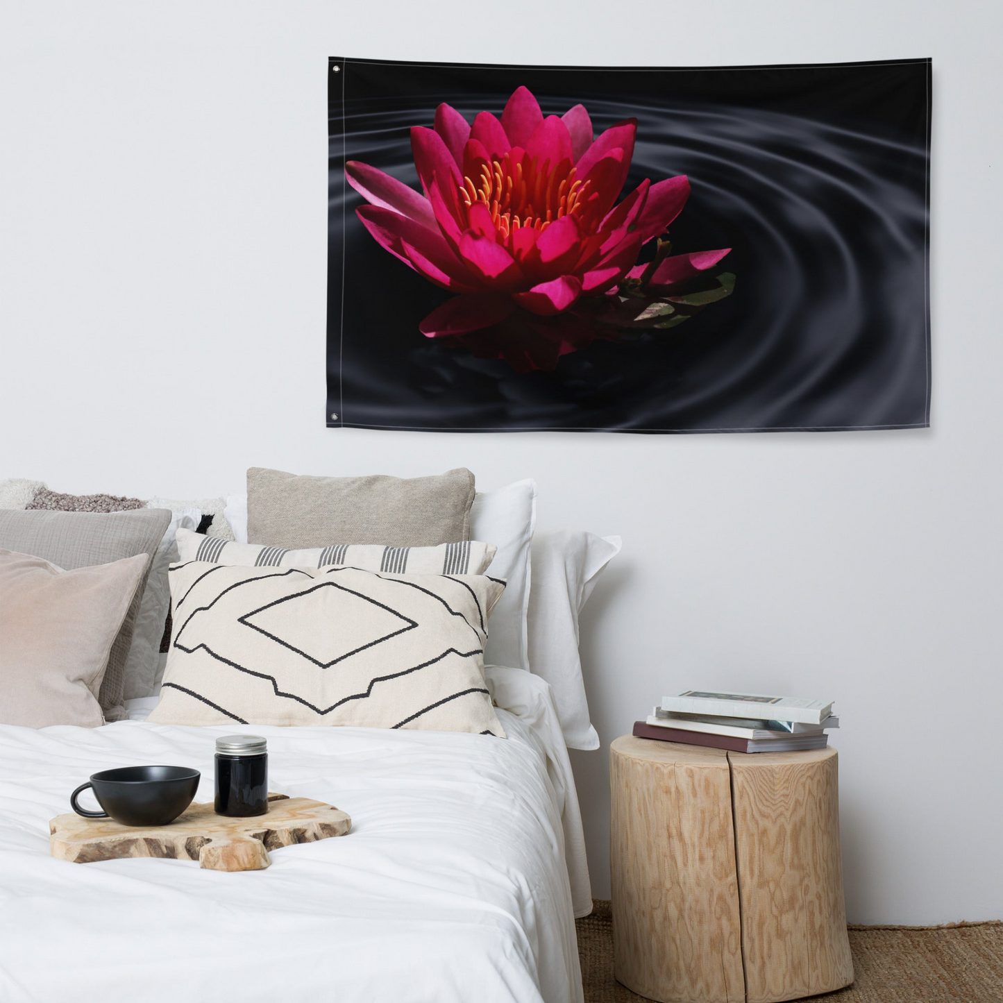 Lily Flower Art Painting Flag Tapestry - Versatile Wall Hanging & Home Decor - BEYRUN