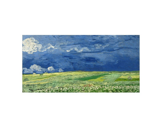 Wheatfield Under Thunderclouds Canvas Print – Vincent van Gogh Masterpiece - BEYRUN