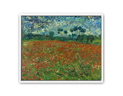 Poppy Field Canvas Print by Vincent Van Gogh | High-Quality Wall Art - BEYRUN