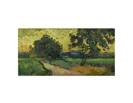 Landscape At Twilight by Van Gogh Canvas Print - Stunning Wall Art for Home & Office Decor - BEYRUN