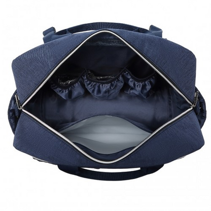 Kono Versatile Diaper Changing Tote Bag - Built-In Changing Mat, Thermal Insulation, Waterproof Design - Navy - BEYRUN