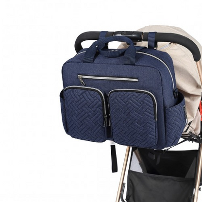 Kono Versatile Diaper Changing Tote Bag - Built-In Changing Mat, Thermal Insulation, Waterproof Design - Navy - BEYRUN