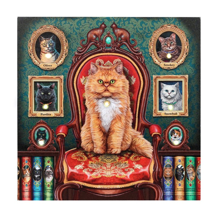 Mad About Cats Light Up Canvas By Lisa Parker - BEYRUN