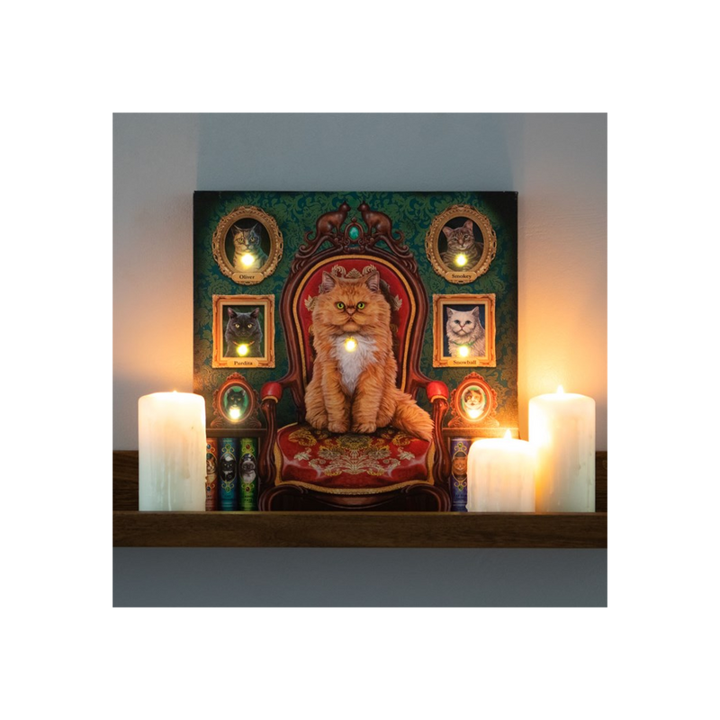 Mad About Cats Light Up Canvas By Lisa Parker - BEYRUN