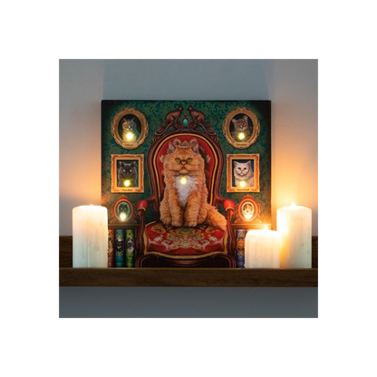 Mad About Cats Light Up Canvas By Lisa Parker - BEYRUN