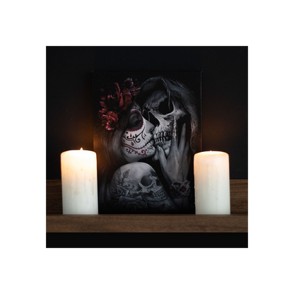 19x25cm Dead Kiss Canvas Plaque by Spiral Direct - BEYRUN