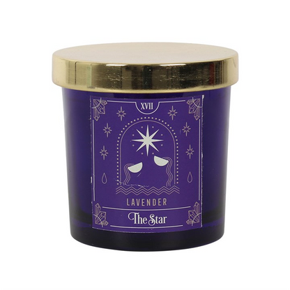 The Star Lavender Tarot Candle - Mystical and Aromatic | 25 Hours Burn Time - BEYRUN