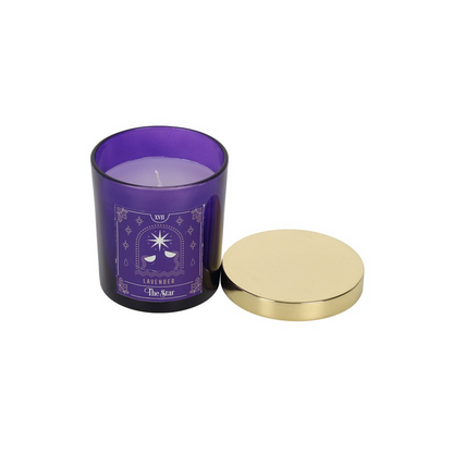 The Star Lavender Tarot Candle - Mystical and Aromatic | 25 Hours Burn Time - BEYRUN