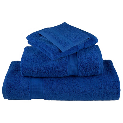 vidaXL 8 Piece Premium Towel Set in SOLUND Blue - Ultra Soft, Absorbent, 600 GSM, 100% Cotton, OEKO-TEX Certified - BEYRUN