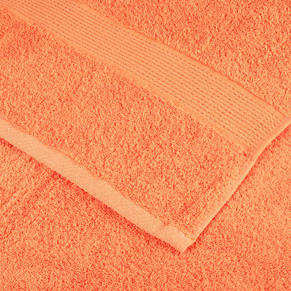 vidaXL 8 Piece Premium Towel Set SOLUND Orange 600 gsm - Ultra-Soft & Absorbent Cotton Towels - Perfect for Home & Commercial Use - BEYRUN