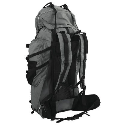 vidaXL Hiking Backpack Grey 100 L Oxford Fabric - BEYRUN