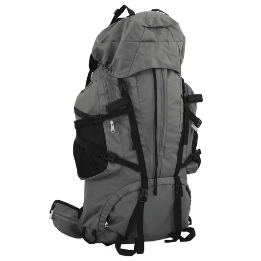 vidaXL Hiking Backpack Grey 80 L Oxford Fabric - BEYRUN