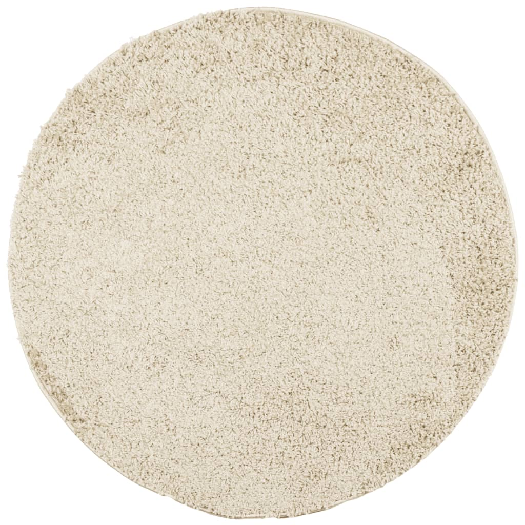 vidaXL Shaggy Rug PAMPLONA | Luxurious High Pile Modern Gold Rug – Soft & Fluffy, Easy to Clean, OEKO-TEX Certified, 280 cm Diameter - BEYRUN