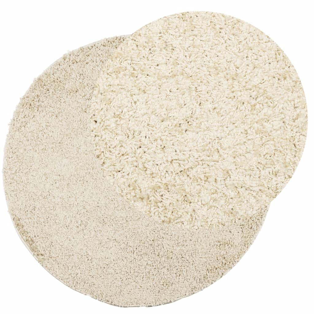 vidaXL Shaggy Rug PAMPLONA | Luxurious High Pile Modern Gold Rug – Soft & Fluffy, Easy to Clean, OEKO-TEX Certified, 280 cm Diameter - BEYRUN