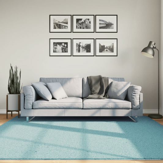 vidaXL OVIEDO Short Pile Rug - Soft Green, 200x200 cm | Cozy, Durable & Stylish Home Decor - BEYRUN