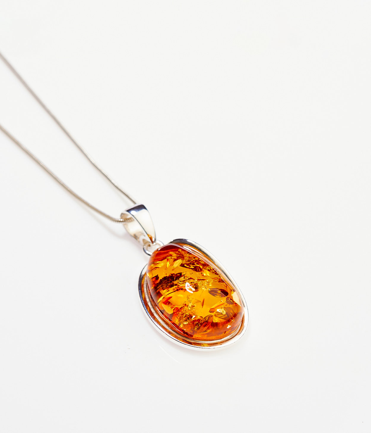 Amber Sunrise Pendant Necklace