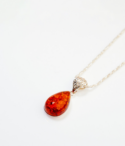 Amber Ethereal Pendant Necklace