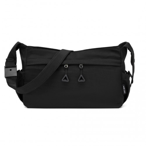 Miss Lulu Ultra-Light Water-Resistant Urban Casual Commuter Crossbody Bag - Black | Stylish & Practical - BEYRUN