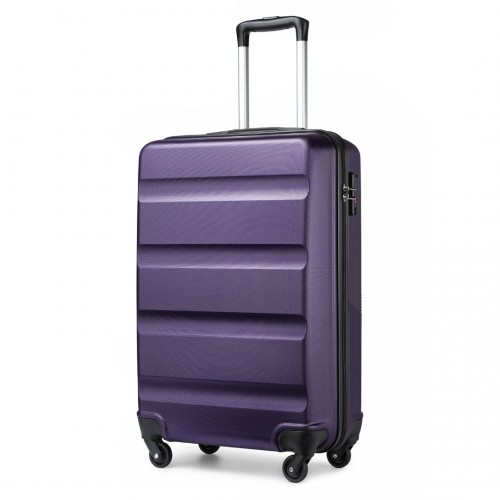 Kono 19" Cabin Size Carry On Suitcase - Lightweight ABS Hardshell with TSA Lock - Purple Travel Companion - BEYRUN