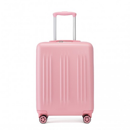 Kono 20 Inch Pink Carry-On Suitcase - Durable ABS+PC, Spinner Wheels, TSA Lock - BEYRUN