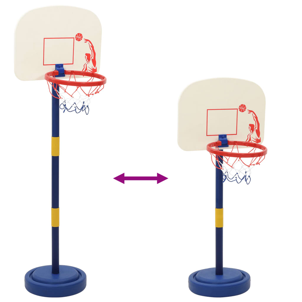 vidaXL Adjustable Basketball Stand with Ball and Pump - Height 90/121 cm - BEYRUN