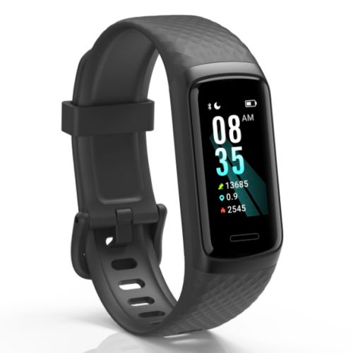 Hama Fit Track 3910 Fitness Tracker Smart Watch, 1.05" LCD Touch Screen, Waterproof, Black